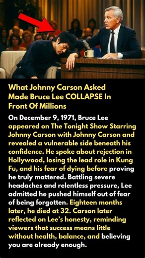 What Johnny Carson Asked Made Bruce Lee COLLAPSE In Front Of Millions#shorts#viral