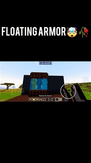 How to Make Floating Armor in Minecraft (Easy Tutorial) #minecraft #shorts #minecrafttutorial
