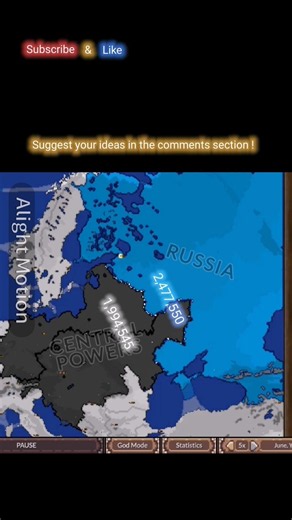 Russia vs Central power (German Empire - Austria-Hungary) |Using age of conflict
