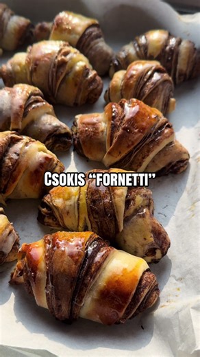 Csokis “fornetti” tekercs 🥺🤩 Az eredeti receptet @Dóra Rácz-Gyuricza oldalán találtam!😍