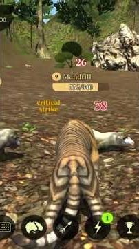 The Tiger Simulator - 404NF #s3 : The Tiger beta - Tropical Forest #shorts #tiger #viral #gaming