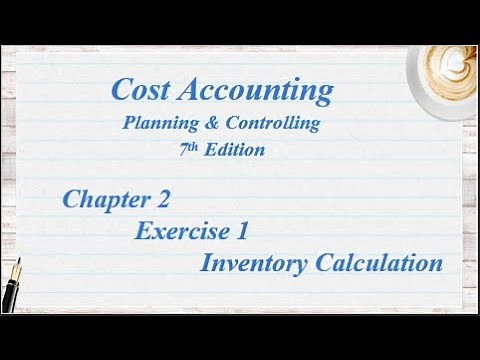 Inventory Calculation Mastery | Cost Accounting Chapter 2 Exercise 1