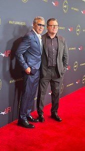 George Clooney always having fun on the #AFIAwards red carpet ✨@jaykellyfilm | American Film Institute