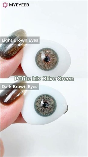 Petite Iris Series Contact Lenses Best For Light Brown Eyes And Dark Brown Eyes丨Yearly#contactlenses