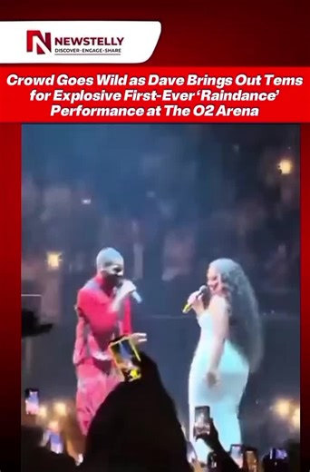 Crowd Goes Wild as Dave Brings Out Tems for Explosive First-Ever ‘Raindance’ Performance at The O2 Arena #Dave #Tems #Raindance #O2Arena #LivePerformance