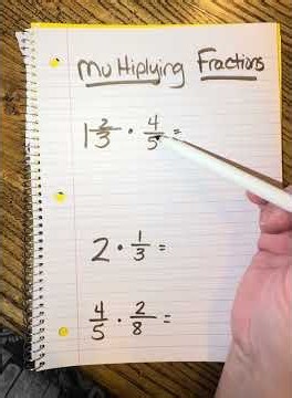 Multiplying Fractions-HOW TO- 5th grade math-6th grade math
