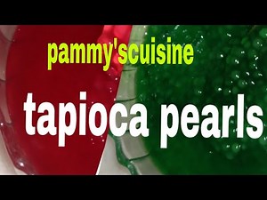 how to dye tapioca pearls @pammy's cuisine_official