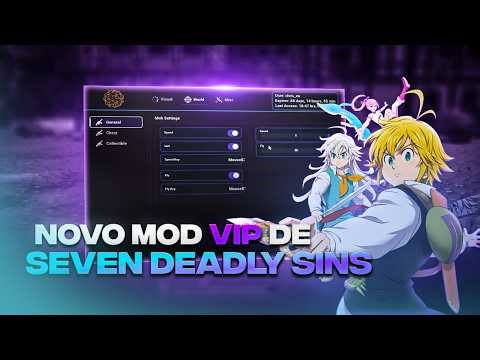 🔥 MOD em The Seven Deadly Sins Origin! NOVAS FUNÇÕES + GAMEPLAY COMPLETA