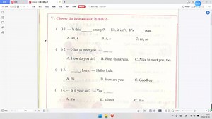 小学英语三年级上册Lesson12练习题