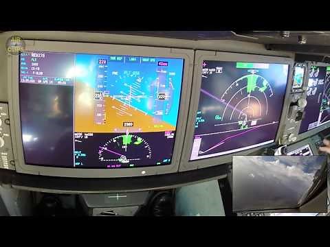B787 Cockpit Instruments Close-Up!!! Powerful La Reunion Island Takeoff, Air Austral! [AirClips]