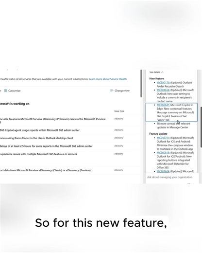 Stay on top of changes. Copilot summarizes new features & updates...