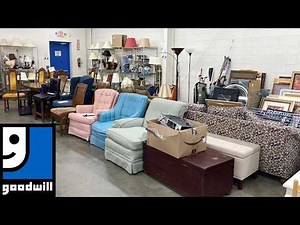 GOODWILL SHOP WITH ME SOFAS ARMCHAIRS TABLES DECOR FURNITURE KITCHENWARE SHOPPING STORE WALK THROUGH