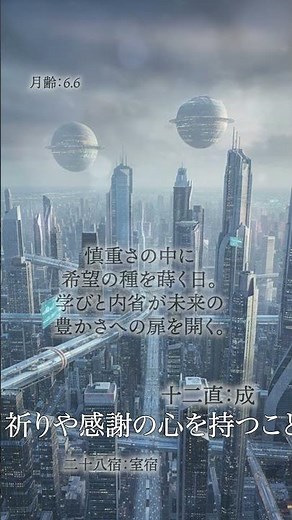 【2025年10月28日】慎重さの中に希望の種を蒔く日。学びと内省が未来の豊かさへの扉を開く。 #今日から開運 #今日の運勢