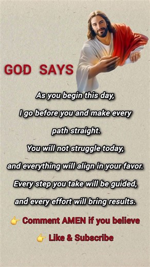 God Says: I Am Making Your Path Straight Today #dailyprayer #amen #jesus #christianmotivation