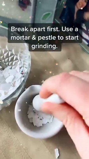 Magickal Tip: Create Egg Shell Powders by washing and drying your eggshells to make useful Magickal powders for a variety of purposes. Grind your clean, dry eggshells into a powder and use this powder to cast a circle, bless and feeding your garden. You can also grind dry herbs into your eggshell to create Magickal powders for specific Magickal intentions and goals. To get your shell really dry place them in a low temp oven until the desired dryness is reached. Try this, use your eggshell powder