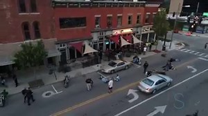 Hells Angels Outlaws Biker Brawl CCTV (2017)