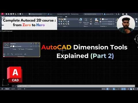 AutoCAD Dimensions Explained (Part 2) | Baseline, Continue & Dimension Style Tutorial