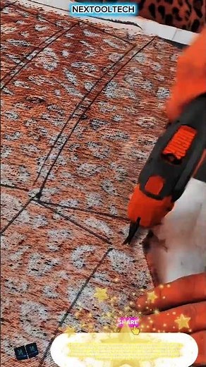 Cordless Electric Fabric Shear for Precise Pattern Cutting