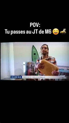 Toujours sympa de parler de mon projet aux médias! ☀️🤗 . J'ai parlé de mon projet dans le passé dans l'émission de C Jamy de C'est pas sorcier (Fr5), à France 3 aussi, sur plateau en live sur Bfm tv , et là, M6 me contacte et m'a fait ce reportage très sympa! . Merci @m6officiel @m6info @qvema 📺☀️ . Ce reportage reflette bien mon travail artisanal et vous présente une partie de mon atelier! 😁 . Bon visionnage ! & dimanche 🥰 . #m6 #madein🇫🇷 #m6officiel #tv #artisanat | L'abeille qui emballe