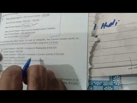 Financial Ratio Problem 01 (Van horn )