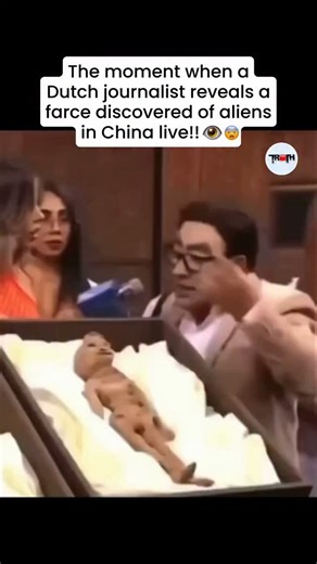 Conspiracyunseens | The moment when a Dutch journalist reveals a farce discovered of aliens in China live! They tried to bury the truth on a global stage, but... | Instagram