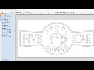 Five Star Coffee Sign | Vectric V11 Tutorials