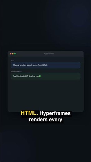 HTML to Video - HyperFrames Renders Your Markup Without FFmpeg