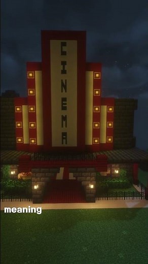 SNEAK PEAK: I Made A Fully Functioning Movie Theater in Minecraft