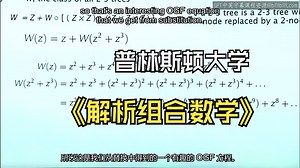 普林斯顿大学《解析组合学|Analytic Combinatorics》中英字幕