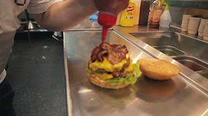 12K views · 36 reactions | Today’s challenge: the Double Dragon. Press start to begin your eating journey #bytetheburger | Eat8bit | Facebook