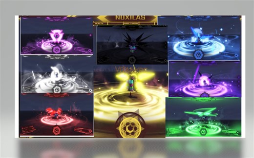 roblox优质冷门游戏【Star Glitcher ~ Zorium】HELLION八护法（全掉落星翼）技能展示