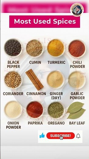 “12 Most Used Spices in Cooking 🌶️ | Essential Spices Everyone Should Know!”