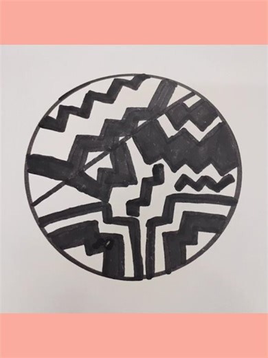 Simple Black & White Pattern Art