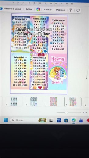 ¿Sabías que puedes editar una tabla de multiplicar en Canva súper fácil? 👀✨ Con mi plantilla editable lo haces a tu gusto: colores, nombres, estilo… todo personalizado y listo para imprimir o vender 💸 Y lo mejor… solo cuesta 12.000 pesos 🙌 Una opción perfecta si quieres emprender desde casa o crear material educativo hermoso y único 💛 #CanvaEditable #EmprendeDesdeCasa #PapeleriaCreativa #TablasDeMultiplicar #NegocioDigital