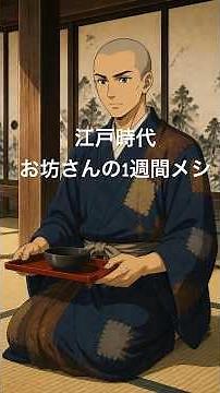 江戸時代の暮らし | お坊さん、1週間こんなん食べてました#江戸時代 #江戸時代の暮らし #江戸生活 #江戸瓦版 #歴史雑学 #日本史 #雑学 #歴史 #精進料理 #江戸の食事 #Shorts