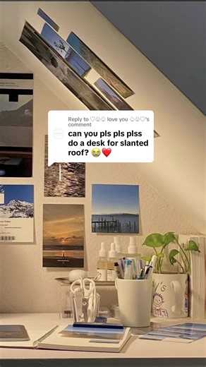 Attic Desk Inspo: Desk Tour in Front of Window