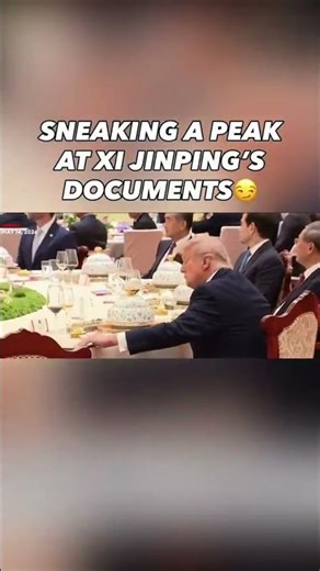SNEAKING A PEAK AT XI JINPING'S DOCUMENT