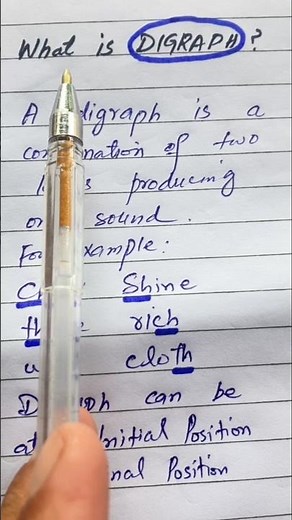 digraph definition what is digraph English basics