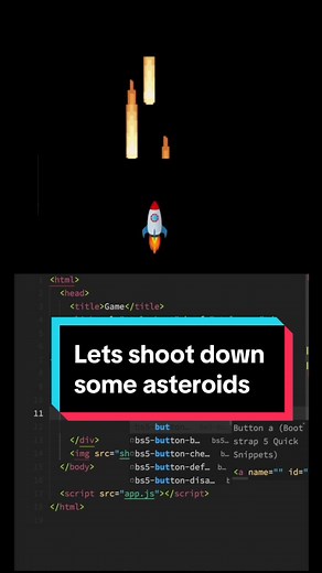 Javascript Asteroid Shooting Game Tutorial