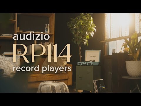 Audizio RP114 Record Player Briefcase Blue, Black or Wood