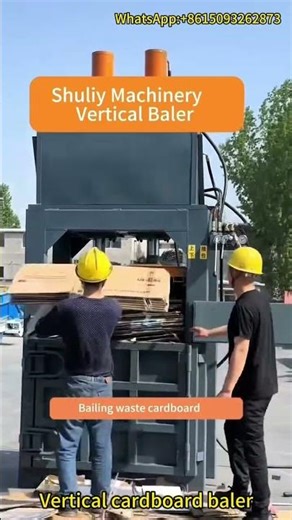 Vertical Type PET Bottle Baler | Hydraulic Plastic Bottle Baling Machine Working Demo