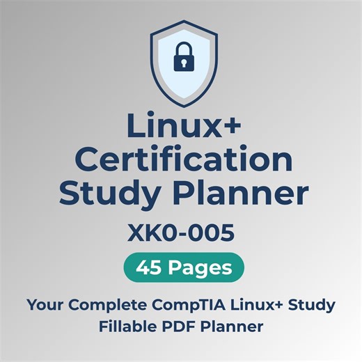 Comptia Linux  Certification Planner XK0-006 Exam Prep Study Guide Instant Digital Download Hardware Networking Mobile Devices - Etsy