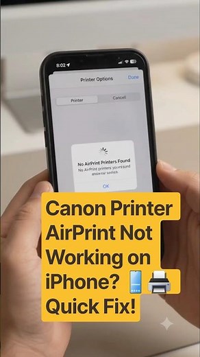 Canon Printer AirPrint Not Working on iPhone? 📱🖨️ Quick Fix!#CanonPrinter #AirPrint #CanonAirPrint