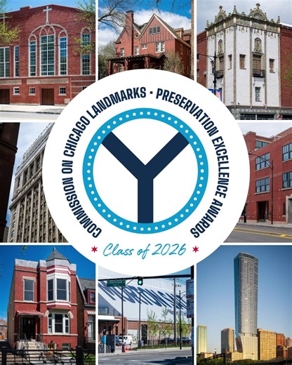 Congratulations to the 2026 Preservation Excellence Awardees! The 2026 awardees for outstanding restoration, rehabilitation, adaptive re-use and new construction projects include: 💃 Aragon Ballroom, 1106 W. Lawrence Ave., Uptown 🏦 Continental and Commercial National Bank Building, 208 S. LaSalle St., Loop 📖 Ludlow Typograph Co. Building, 2032 N. Clybourn Ave., Lincoln Park 🏭 Morton Salt Co. Warehouse Complex, 1357 N. Elston Ave., West Town 🎸 Muddy Waters House, 4339 S. Lake Park Ave., Kenwo