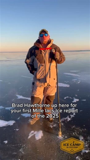 Ice Camp Outfitters on Instagram: "🧊MILLE LACS ICE REPORT 12/3🧊 First official Ice Camp ice report for the 25-26 season🙌 No ice is ever 100% safe, be smart, have fun, and remember to take these items with you as you venture out: ✅️ Float Suit ✅ ️Boot Cleats ✅️ Ice Picks ✅️ Spud Bar ✅️ Rope See you out there soon!"