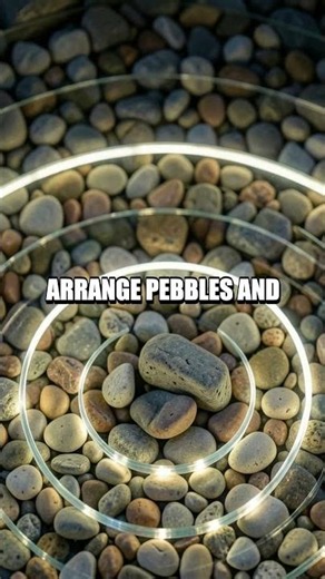 Solar Pebble Zen Garden in a Shallow Tray