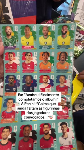 Álbum Panini Copa 2026: atualização com jogadores convocados