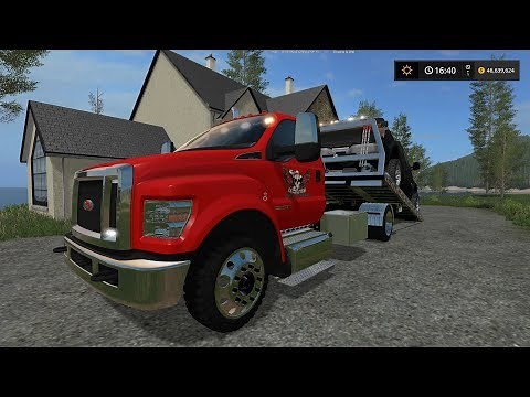 Farming Simulator 17 2017 Ford F750 Tow Truck Mod