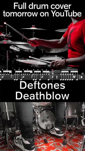 Deftones - Deathblow #drumtranscription #drumcover #jeremyyanzi #deftones