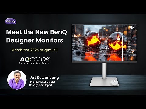 Meet the New 5K and High Refresh Rate BenQ Designer Monitors